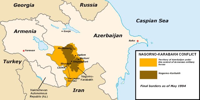 Masivo y sorpresivo ataque de Azerbaiyán sobre la población civil en Nagorno Karabaj
