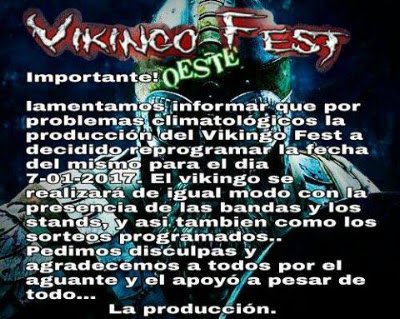Suspenden el Vikingo Fest