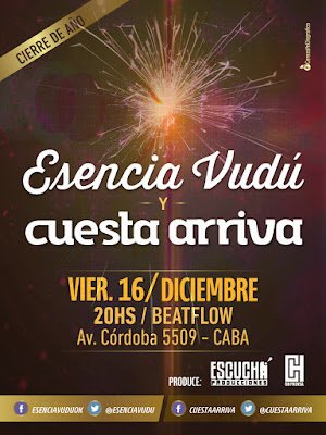 Esencia Vudú cierra el año en Beatflow