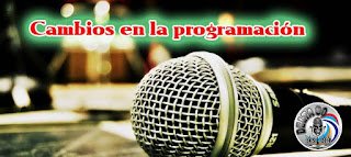 Cambios en la programación