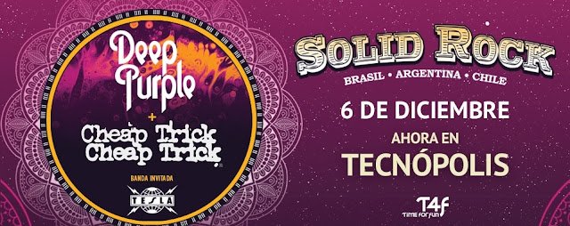 Deep Purple cambia de escenario