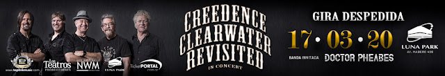 Creedence se despide en marzo en Argentina