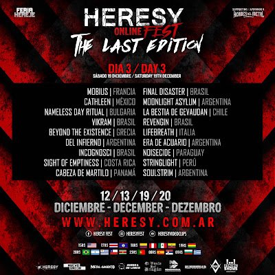 Heresy Fest The Last Edition cierra este fin de semana con una grilla imponente