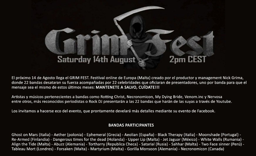 Llega el Grim Fest 2021