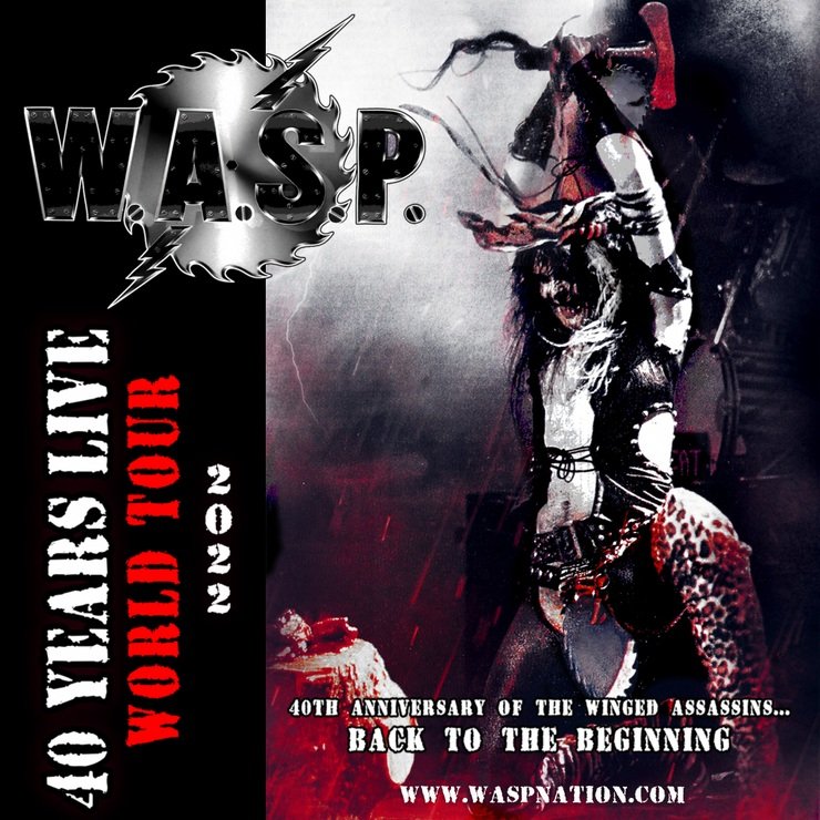 W.A.S.P. anuncia una extensa gira por sus 40 aƱos