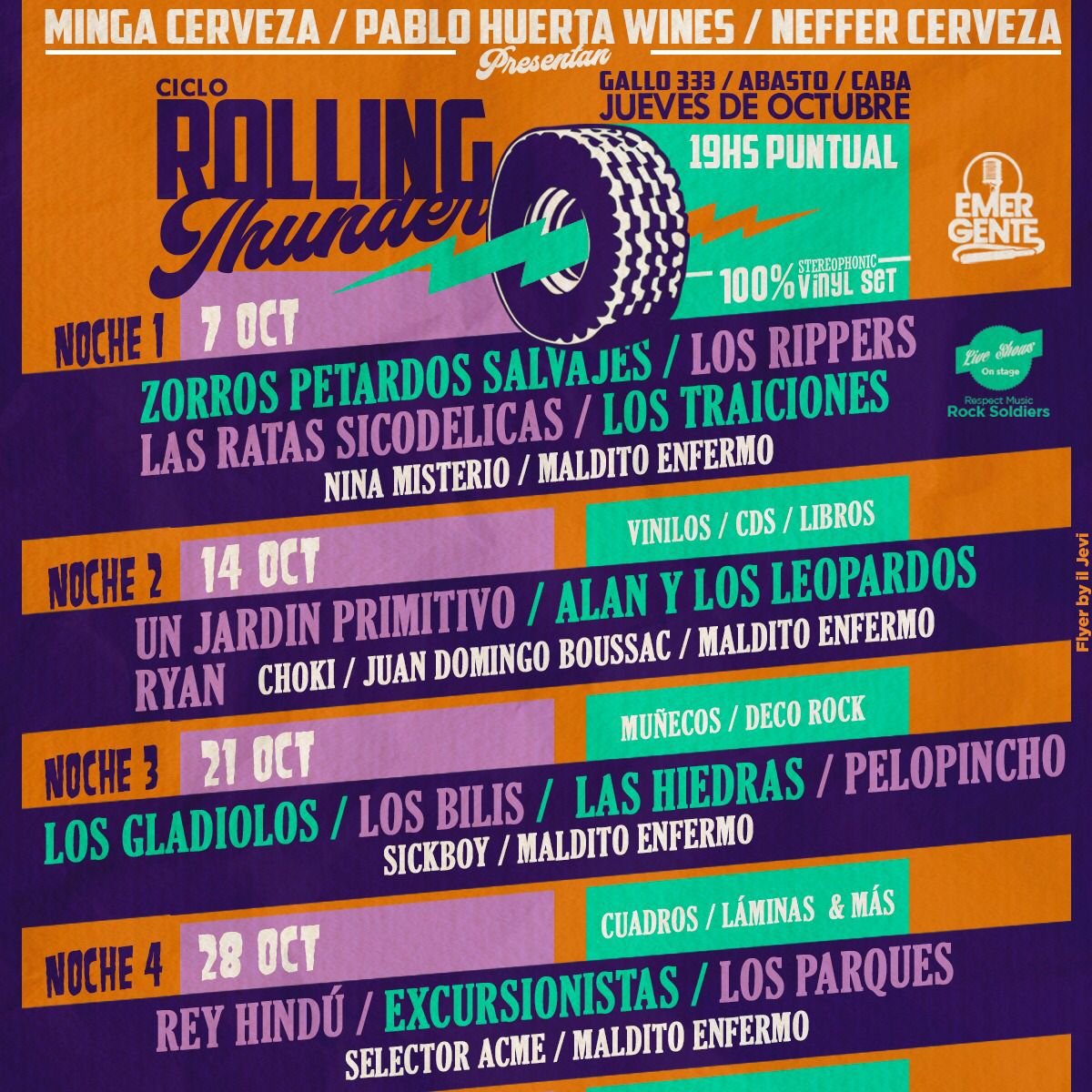 «Rolling thunder», nuevo ciclo a puro rock