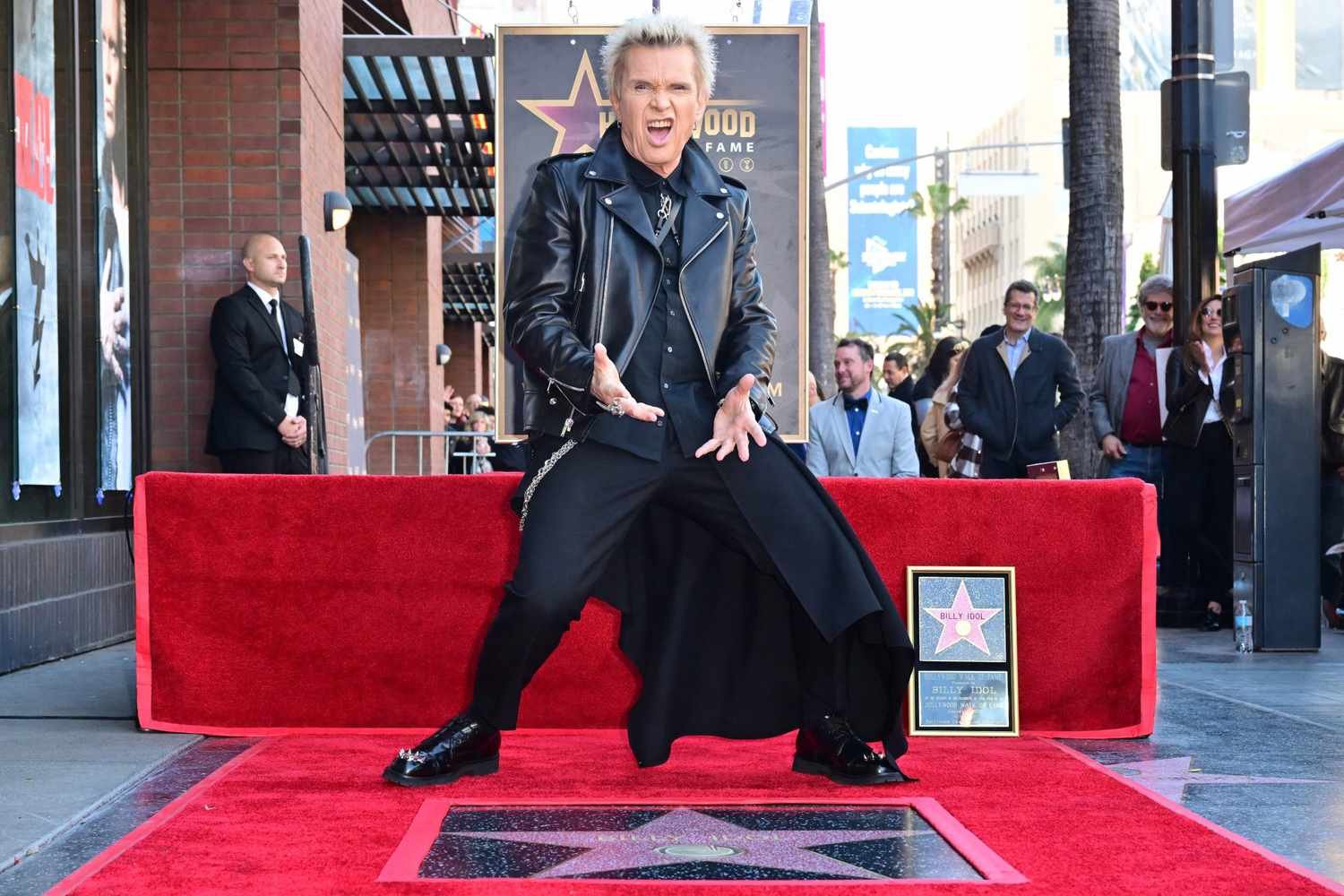 Billy Idol honrado con una estrella en el Hollywood Walk Of Fame