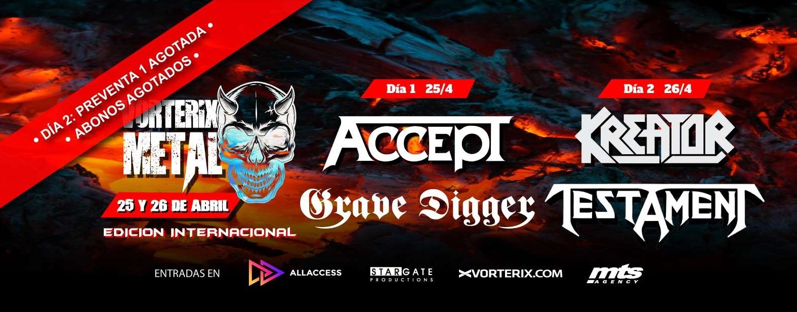El Vorterix Metal tendrá doble velada de lujo en abril