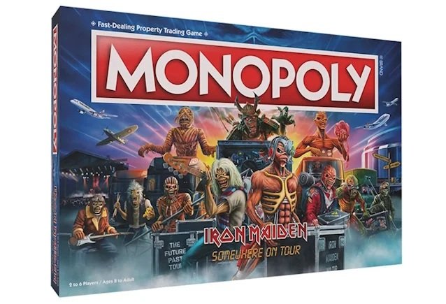 Iron Maiden se asocia con The Op Games para la primera edición de «Monopoly: Somewhere On Tour»