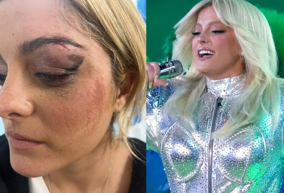 Le arrojan un celular a la cantante Bebe Rexha y cae al piso en pleno concierto