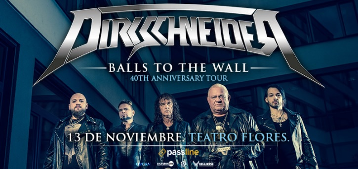 Dirkschneider se presentará en la Argentina para celebrar los 40 años del álbum «Balls to the Wall»