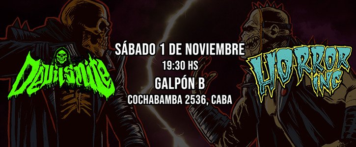 Horrornite II, un ritual de horror, metal, punk y pesadillas en vivo
