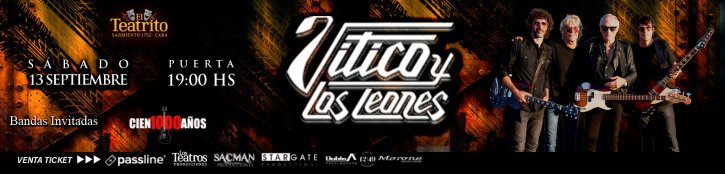 Vitico y Los Leones rugirán esta noche en El Teatrito: un regreso al alma del rock & roll