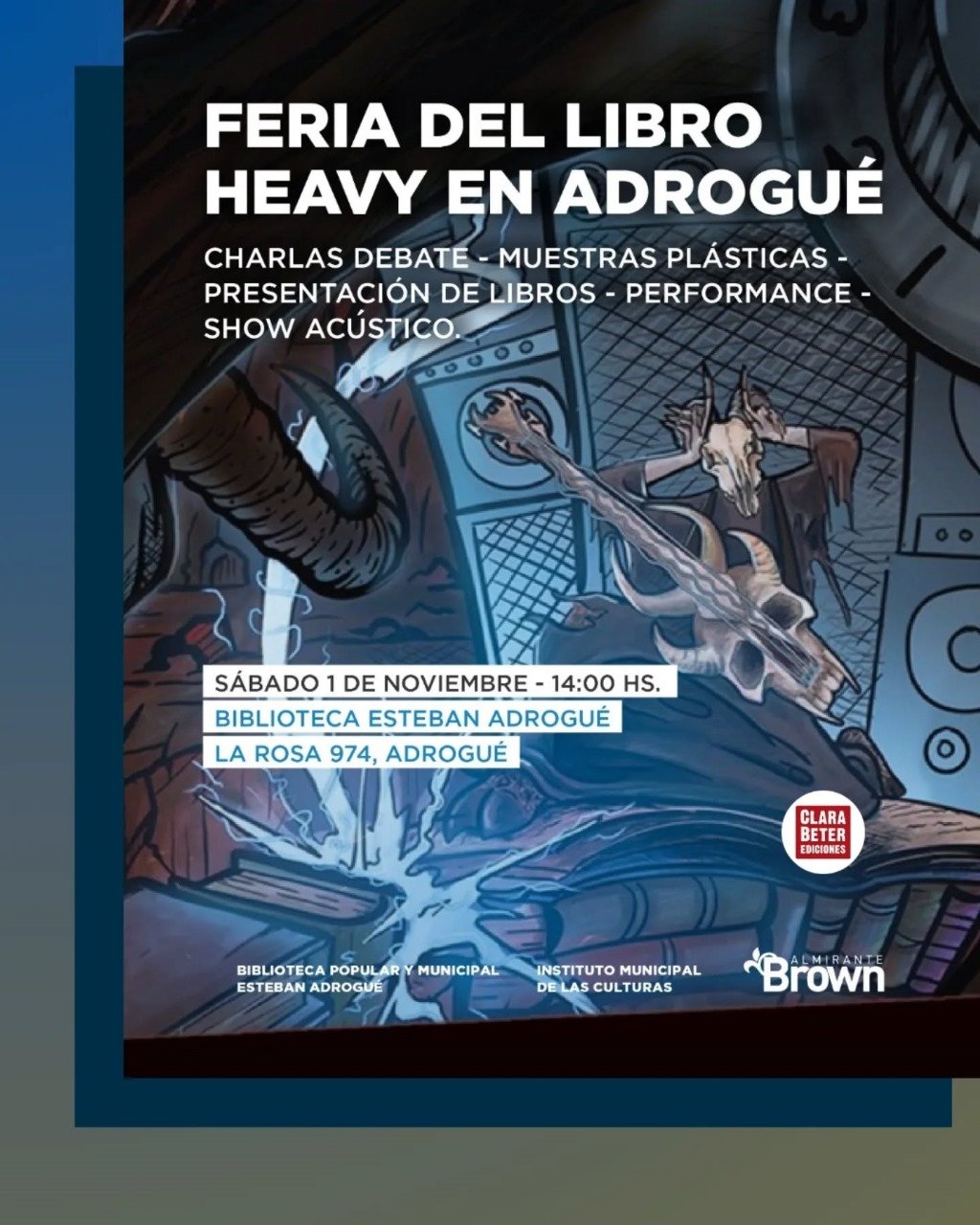 La Feria del Libro Heavy llega a Adrogué