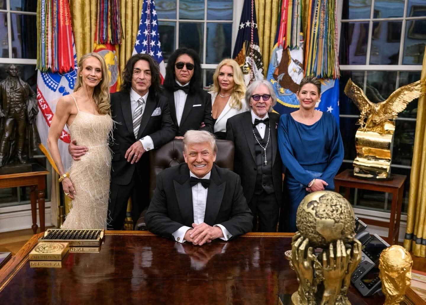 Kiss recibió medallas de honor del Centro Kennedy en la Casa Blanca