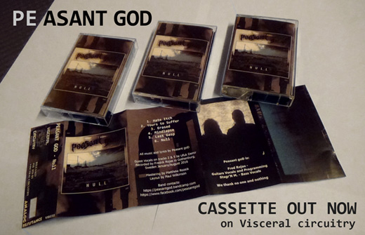 Metal industrial de la vieja escuela, doom y sludge en «Null», edición en cassette de Peasant God