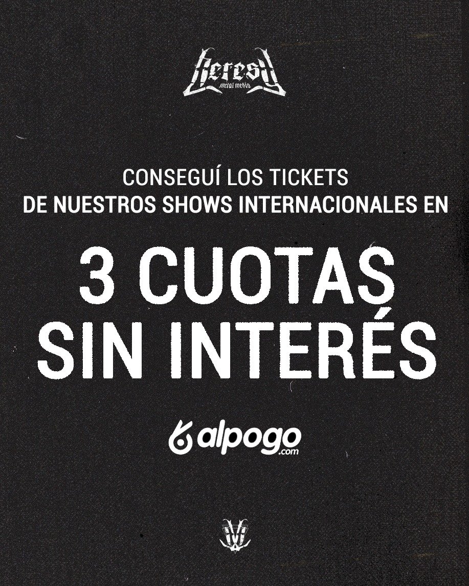 De la mano de Heresy Metal Media llega una nueva serie de presentaciones durante los próximos meses
