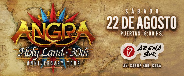 Angra llega para conmemorar los 30 años de «Holy Land»