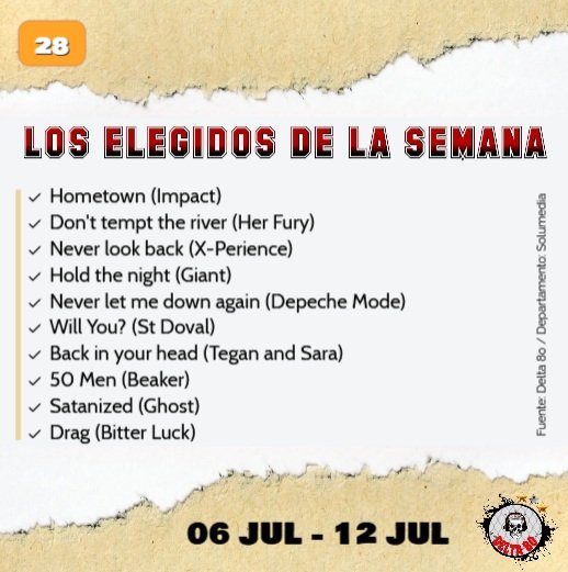 Los elegidos de la semana