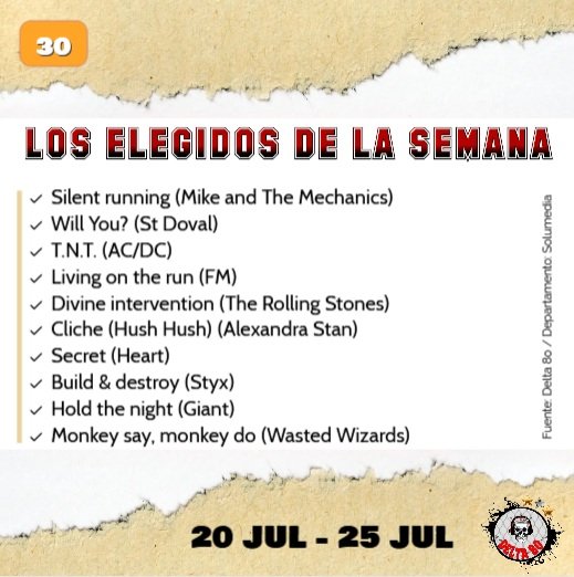 Los elegidos de la semana